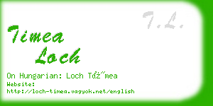 timea loch business card